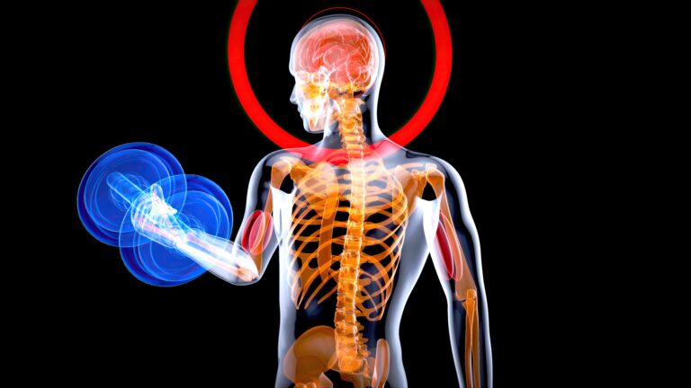 abstract illustration man suffers from different types of chronic pain